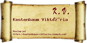 Kestenbaum Viktória névjegykártya